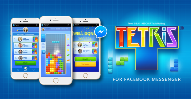 CoolGames brings Tetris® to Instant Games for Messenger