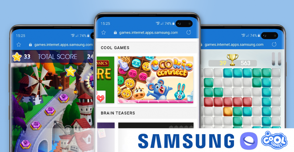 Samsung US and CoolGames team up to let users play casual games directly from the Samsung Internet Browser